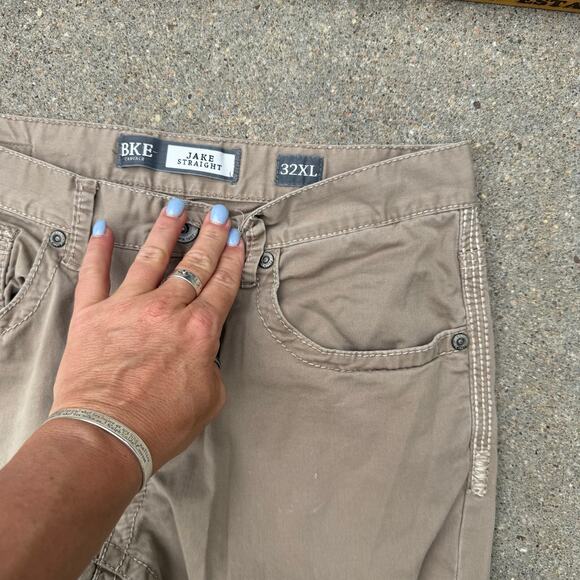 Buckle BKE Casuals Jake Straight 32XL Khaki Tan Dress Pants - Picture 4 of 8